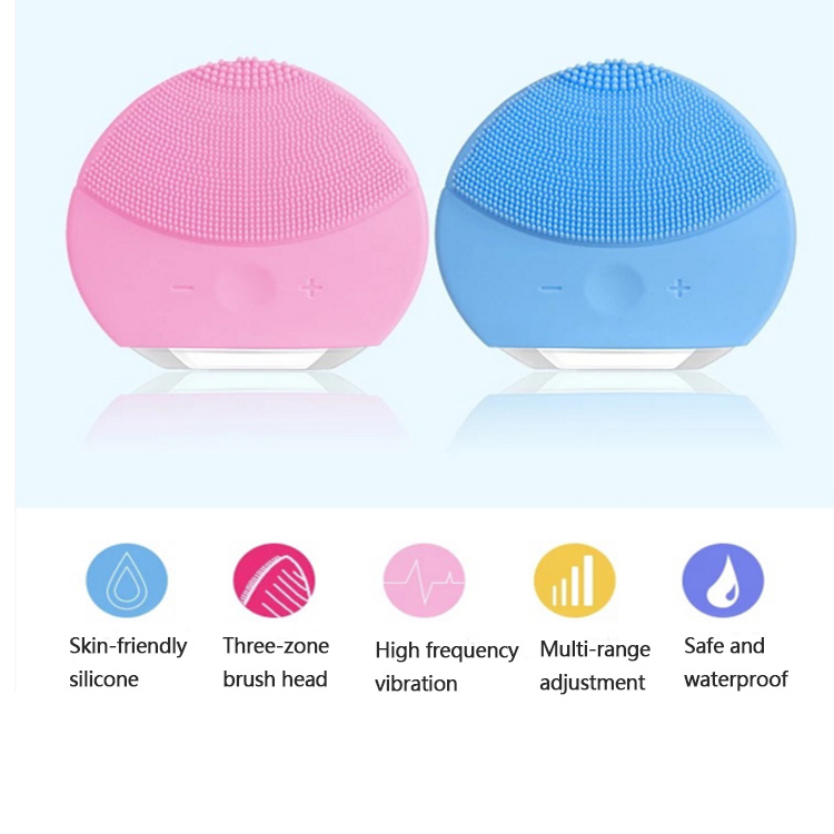 2019 Exfoliators Sonic Silicone Facial Cleansing Brush Silicone Face Mask Cleaning Brush