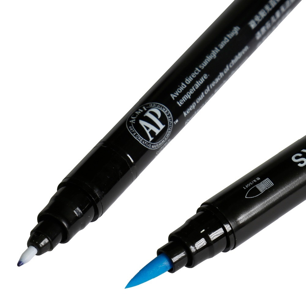 Water-Based Ink Marker Non-Toxic Dual Tips Marker Set