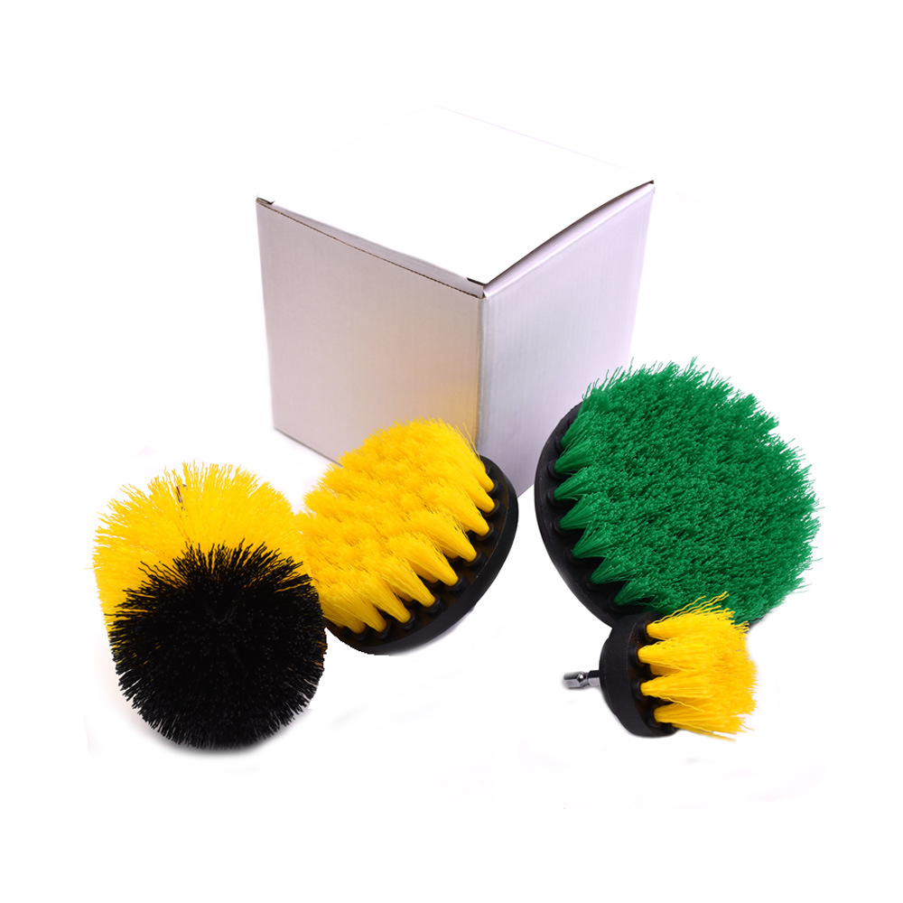 Drill Brush Pads Attachments Set&Power Scrubber Brush with Extend Long Attachment