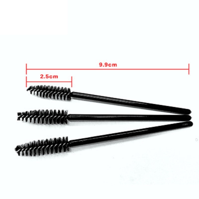 10PCS Eyelash Applicator Brush, Disposable Eyelash Mascara Brushes Wands Applicator Eyebrow Brush, Eyelash Extension Supplies (Black) Esg13735