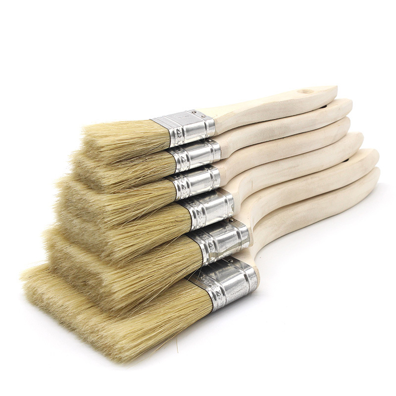 Wholesale Price Pure Bristle Quality Wood Handle Chip Paint Brush Painting Tools