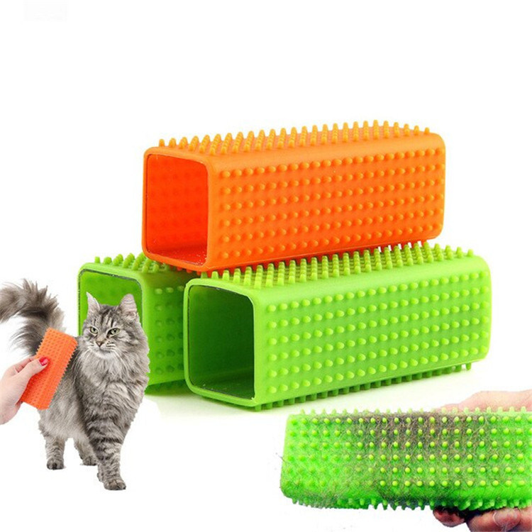 Pet Hair Remover Lint Brush Silicone Pet Grooming Brush