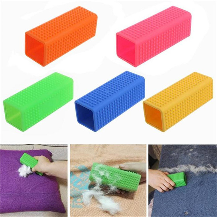 Pet Hair Remover Lint Brush Silicone Pet Grooming Brush