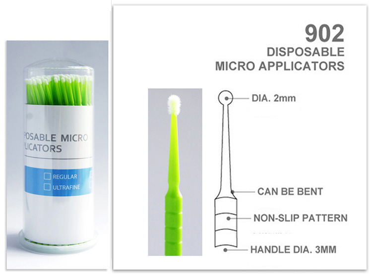 100PCS/Bottle 100mm Length Disposable Applicators Dental Micro Brush