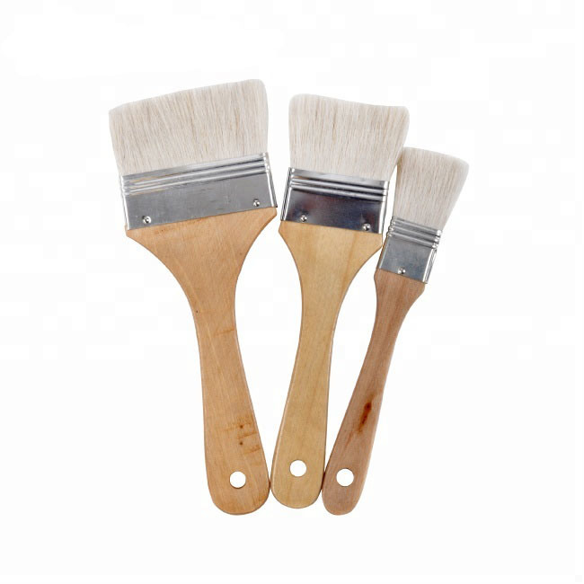 Painting Tools Flat Wall Paint Cleaning Brush with Wooden Handle