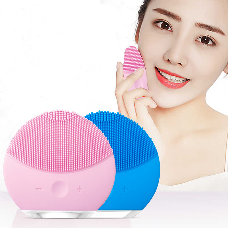 2019 Exfoliators Sonic Silicone Facial Cleansing Brush Silicone Face Mask Cleaning Brush