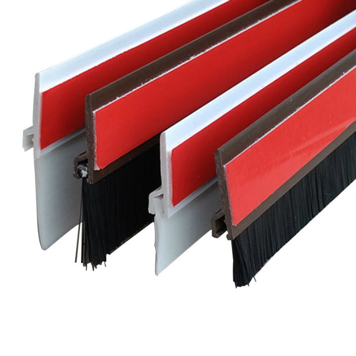 Self Adhesive Dustproof Windproof Door Sweep PP Brush Seal Strip