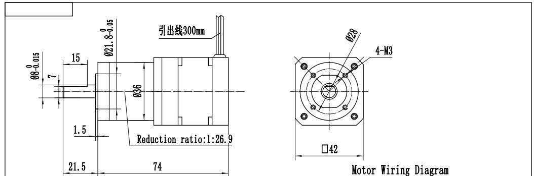 42mm Small Space Brushless DC Gear Motor with High Quality