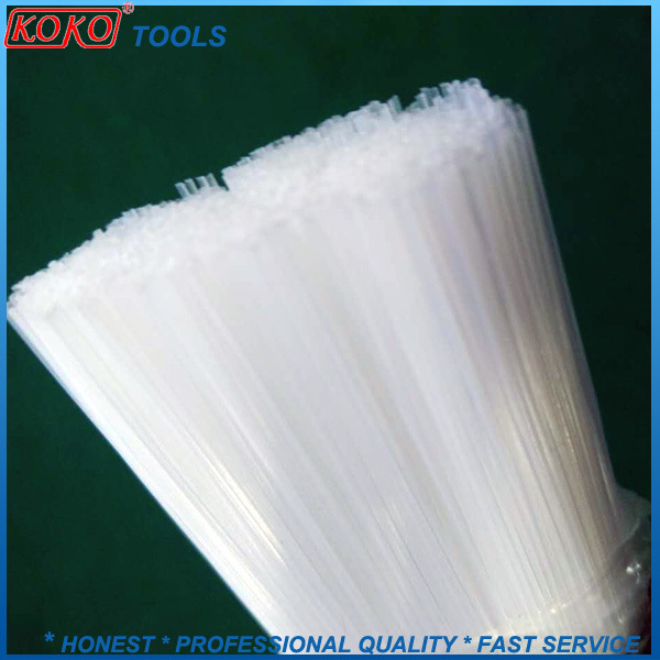 White Strong PP Plastic Wire Plastic Handle Cleaning Paint Brushes