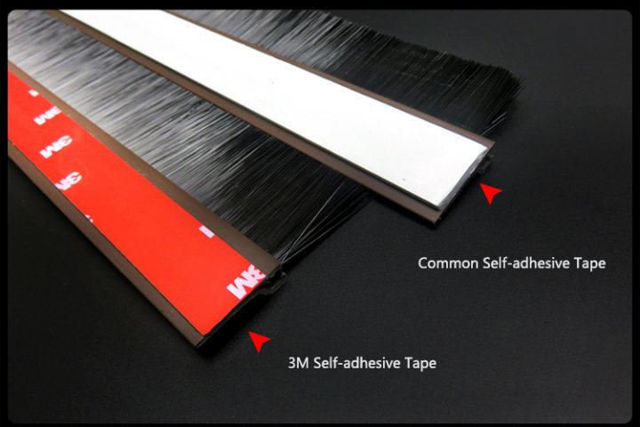 Self Adhesive Dustproof Windproof Door Sweep PP Brush Seal Strip