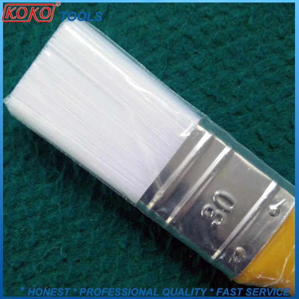 White Strong PP Plastic Wire Plastic Handle Cleaning Paint Brushes