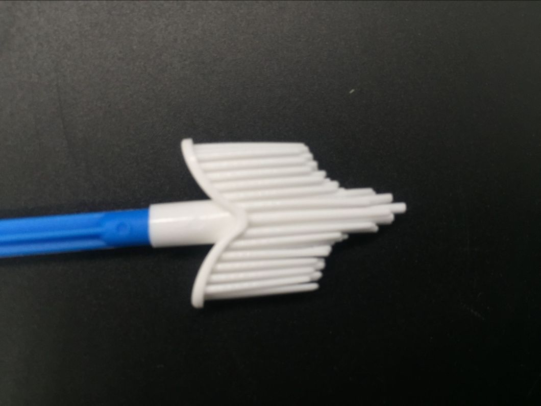 Blue Cervical Sampling Broom Brush Spatula for Pap Smear ISO Ce