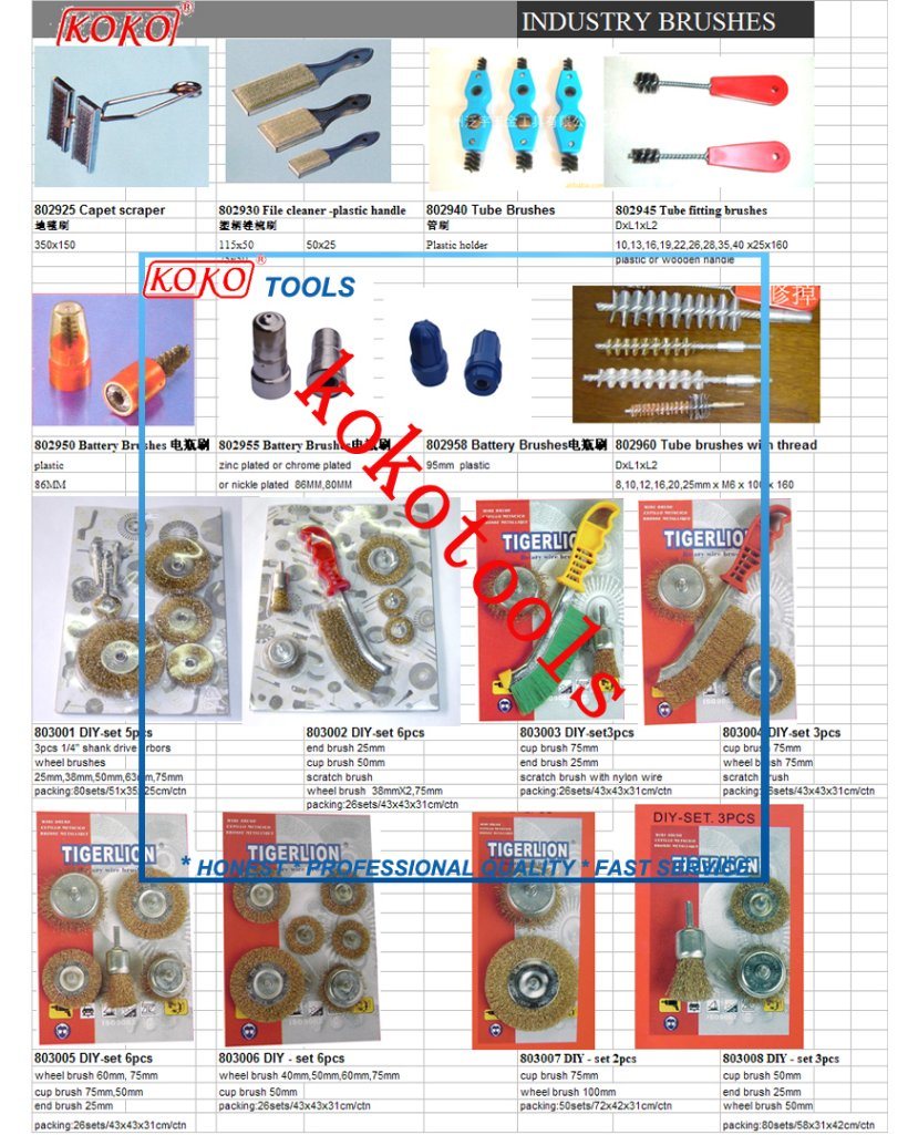 Various Scratch Knife Type BBQ Cleaning Steel Brush