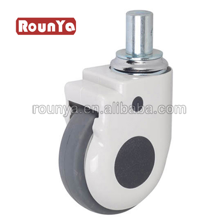 3in 4in 5in cover hospital bed medical castors top plate TPR wheel