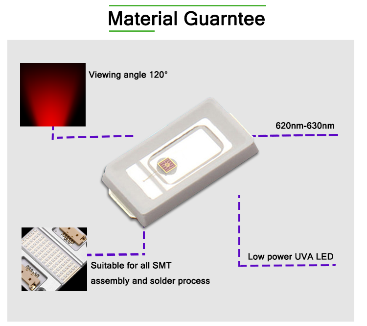 Newest Product SMD LED 0.5W 150mA 620-630nm Red LED 5730