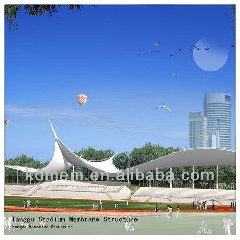 Architecture membrane structure top cover roof stadium sports centre outdoor tent