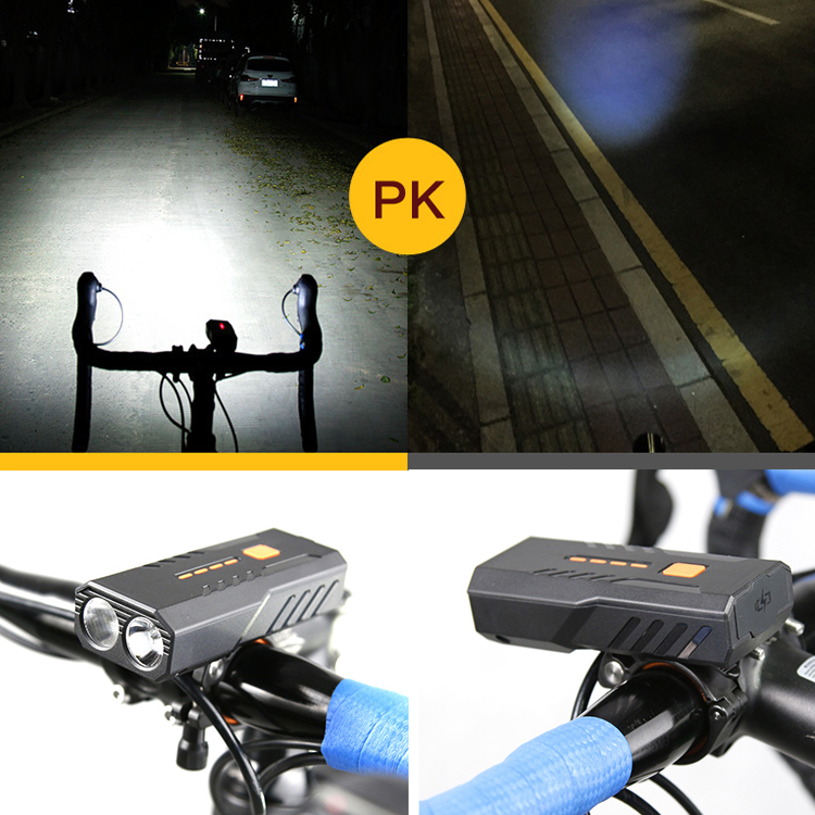 LED Bike light Headlight Taillight Kit USB Rechargeable Battery Cycling Torch Bicycle Light