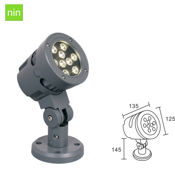 led light garden spot lights 9W 12W 15W 18W landscape lamp with spike