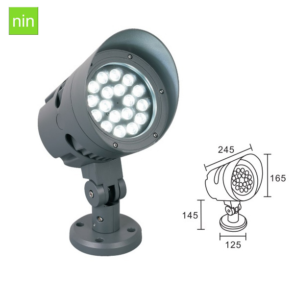 led light garden spot lights 9W 12W 15W 18W landscape lamp with spike