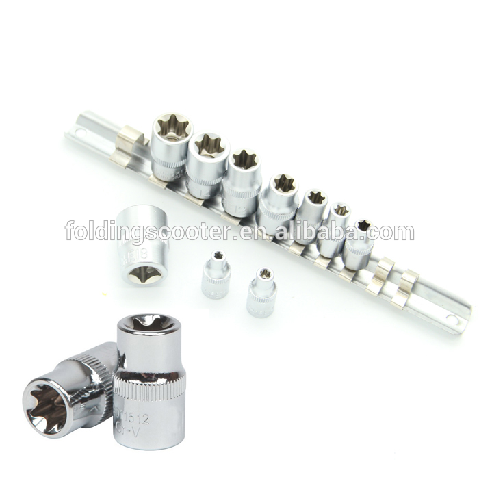 Customized Logo 10PCS DIY Auto Repair Work Tools Drive CR-V Metric Socket Set For Impact Wrench