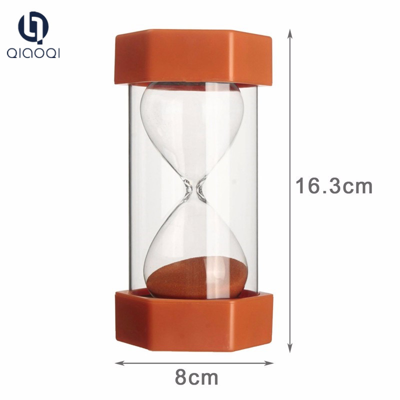 Board Game Large Plastic 5 15 20 45 minutes function orange sand hexagon hourglass sand timer sand clock