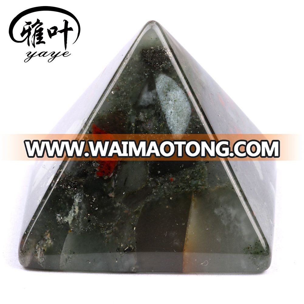 Wholesale Natural African Blood Stone Natural Gemstone Pyramid