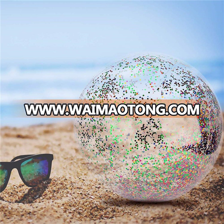 Fashion new style pvc glitter beach ball for Summer Beach Favor