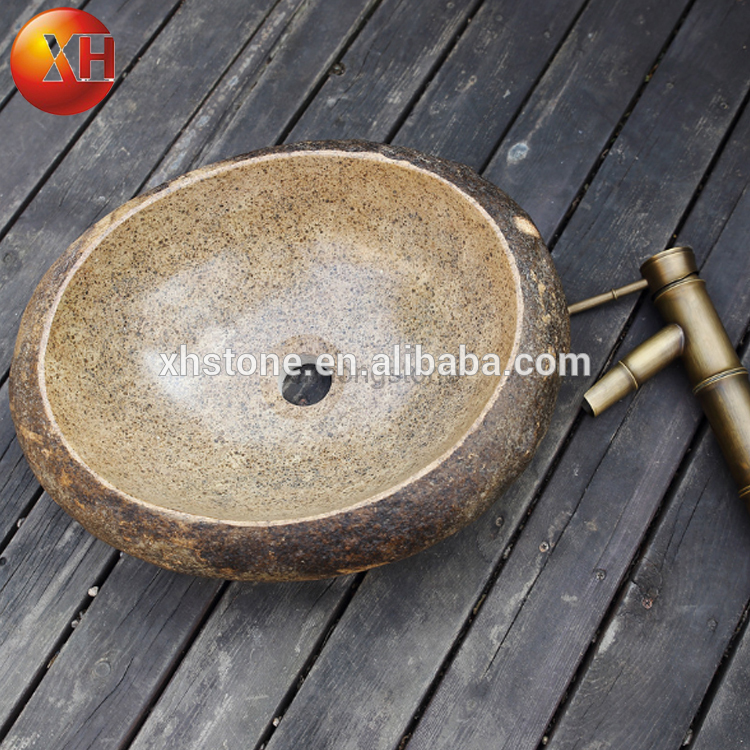 Ancient Cobblestone Platform Basin Natural Stone Washbasin Art Basin Washbasin