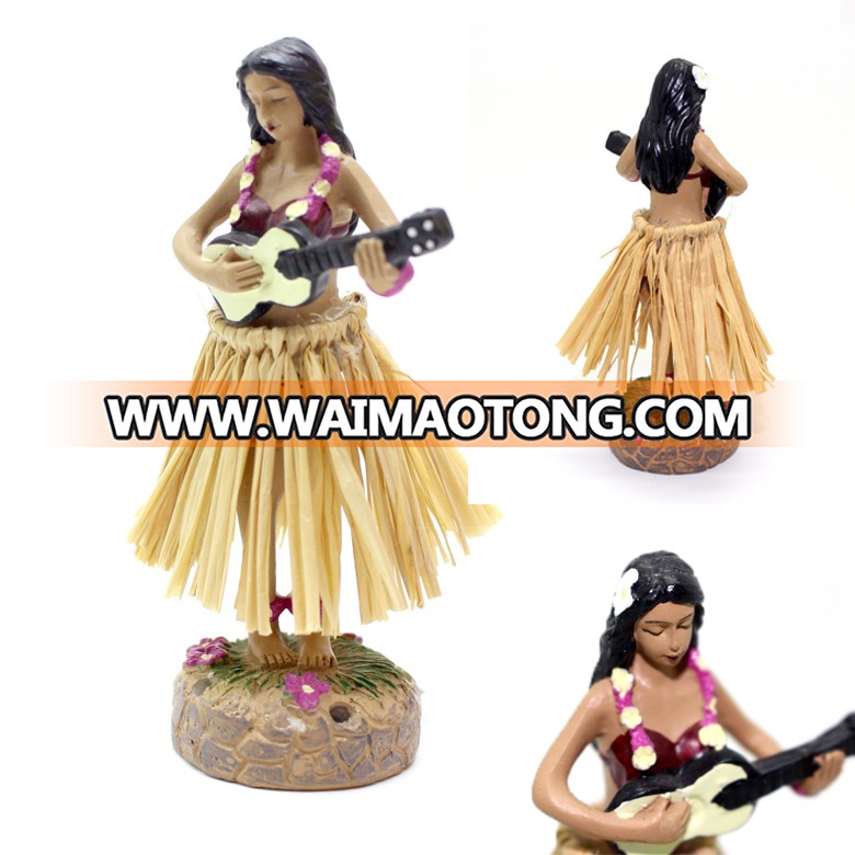 Hawaii miniature dashboard resin hula girl