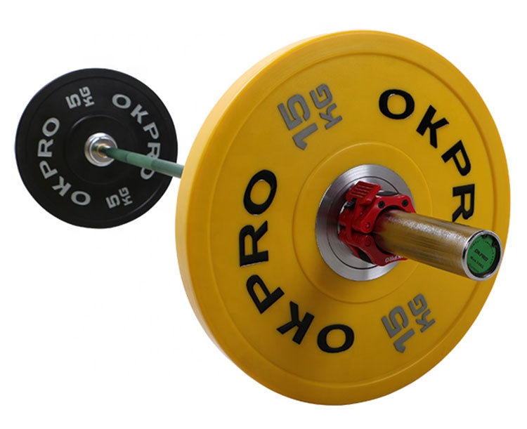 Color Weight Plates Fitness Weightlifting PU Urethane Bumper Plate