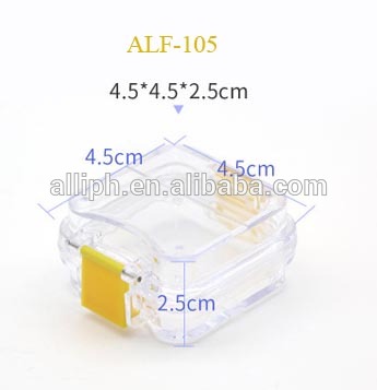 Denture teeth aligner case retainer box with round mirror case