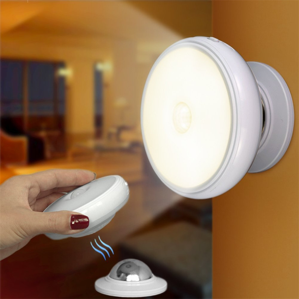 360 degree Rotating Body Sensor Night Light Rechargeable LED Motion Sensor Light