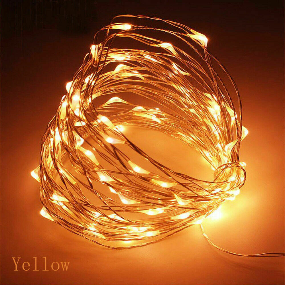 Waterproof 1M - 10M LED String Fairy lights Holiday lighting Garland For Christmas Tree Wedding Party Decor Powered Battery