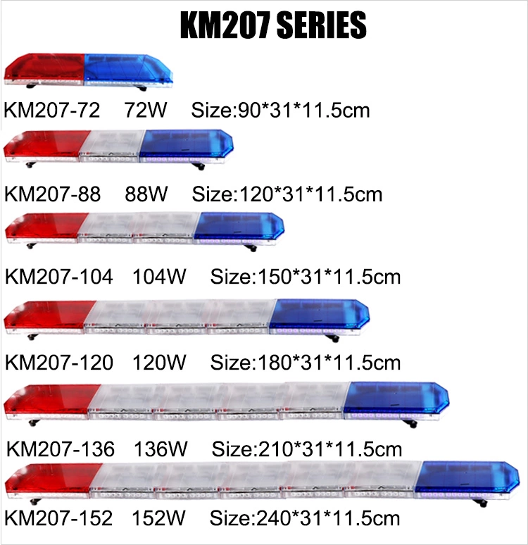 KM817E visor warning lightbar with US cigarette plug with on/off