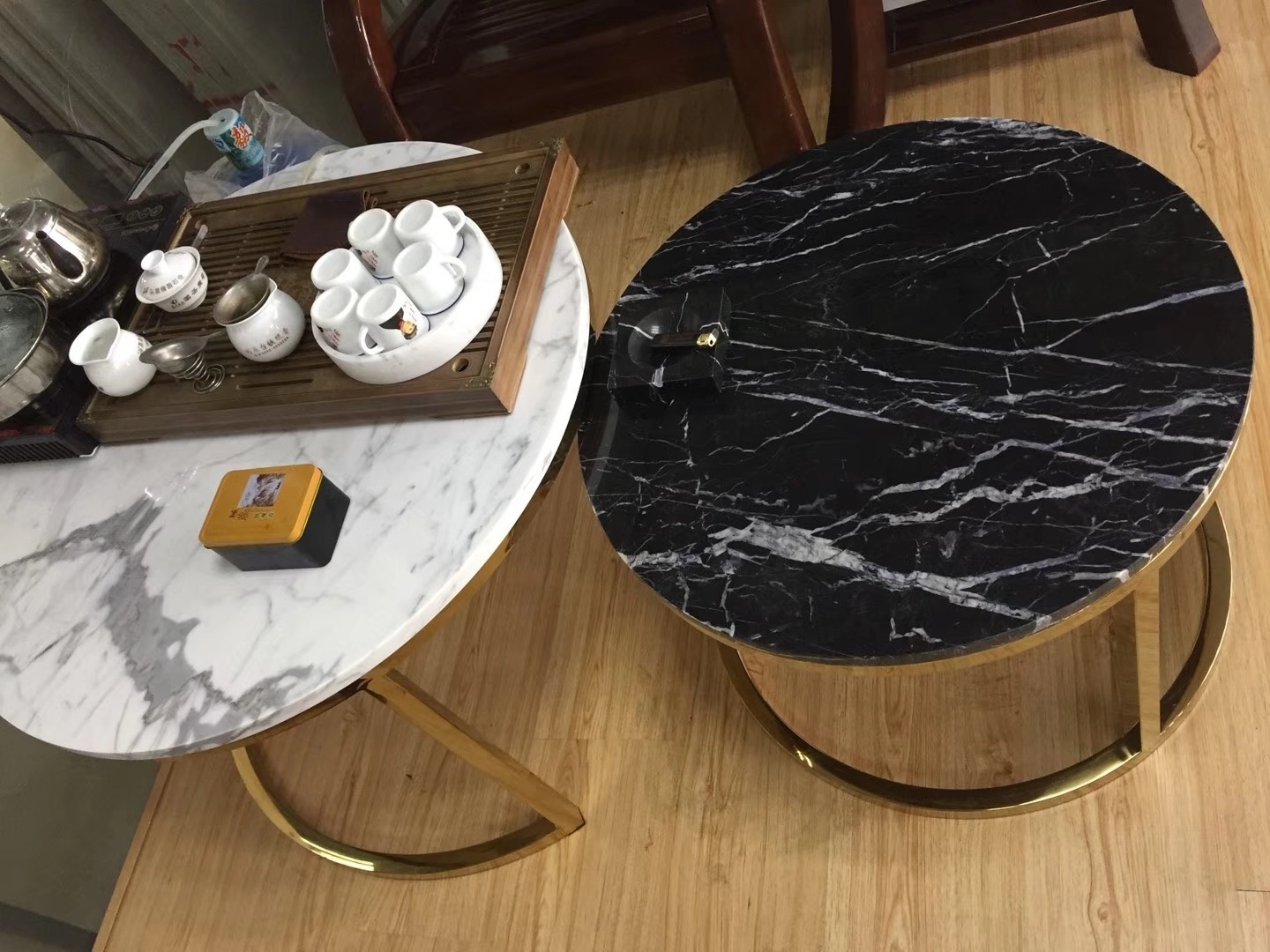 Natural Polished Marble Square Dining Table Arble Table Round Carrara Marble Stone Table