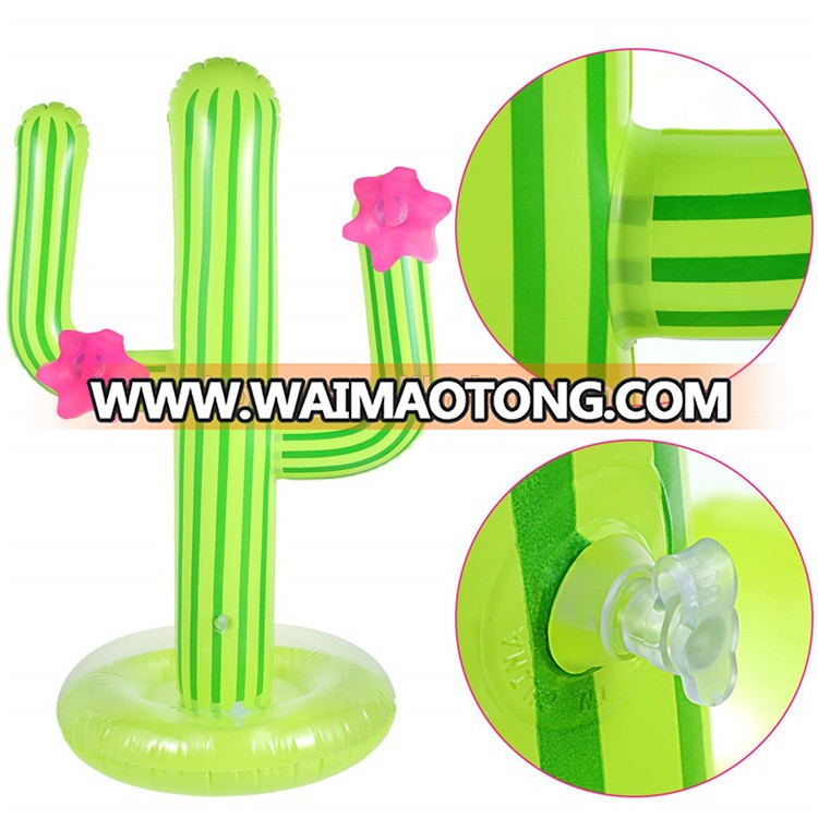 Ready to ship  6 P PVC  inflatable cactus ring toss game  for beach party