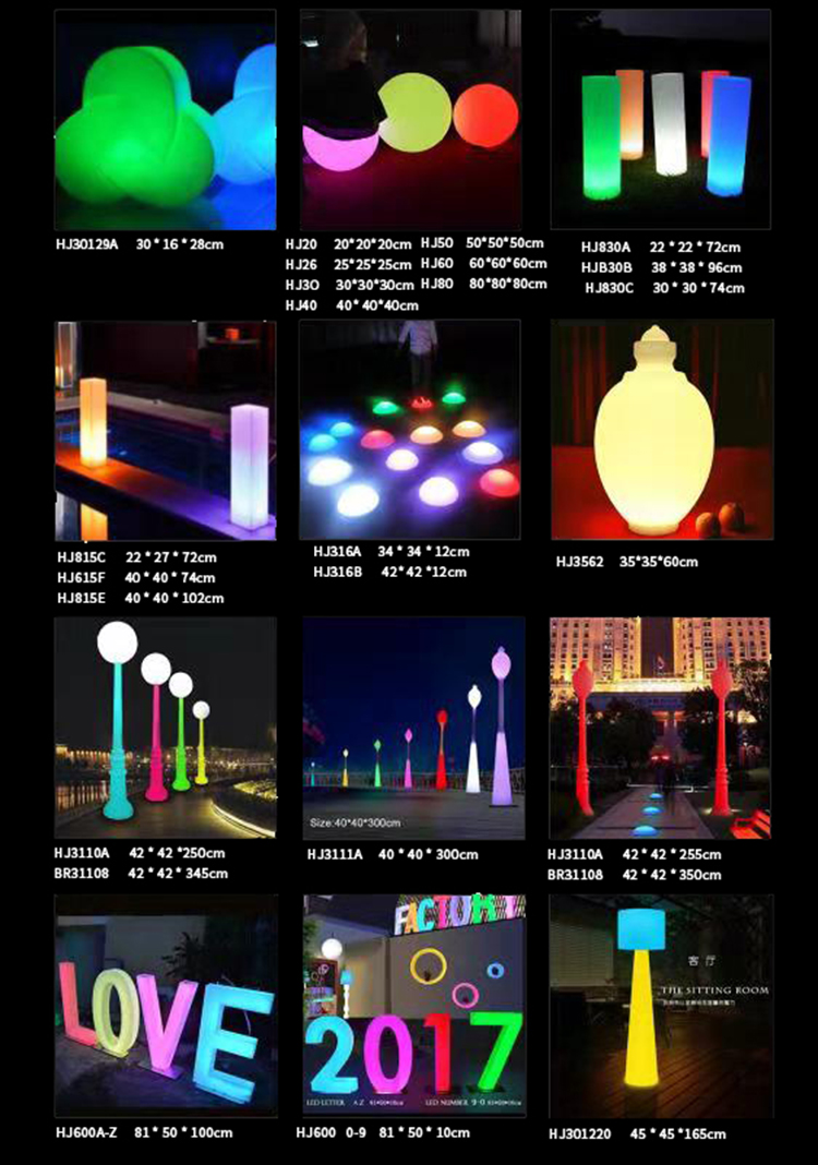 2019 New  LED Floating Waterproof light ball  PE material magic night ball LED  garden lamp for sale