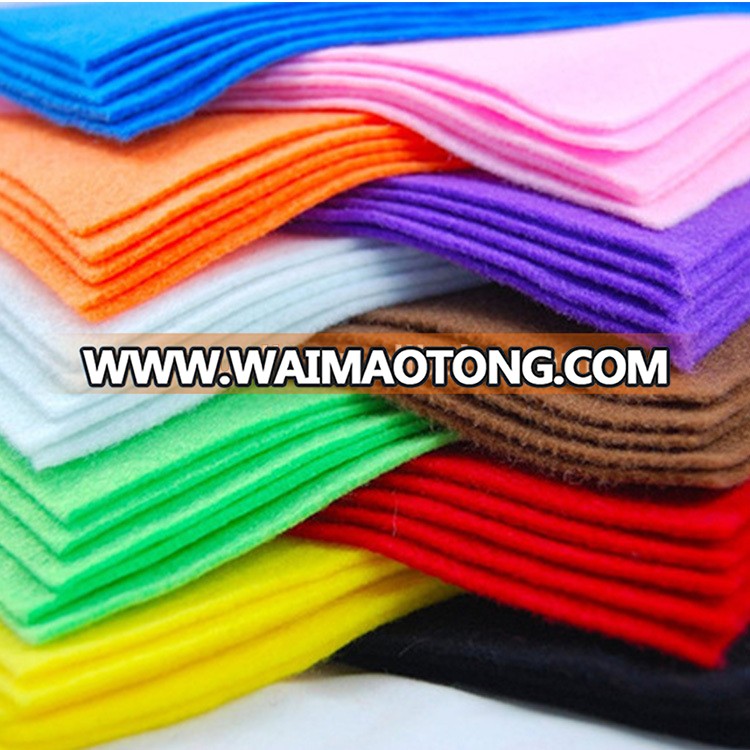 Wholesale nonwoven 100% Polyester Colorful Fabric Felt 3 mm