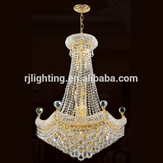 Wholesale gold golden chandelier pendant crystal lamparas de techo lamps home decor