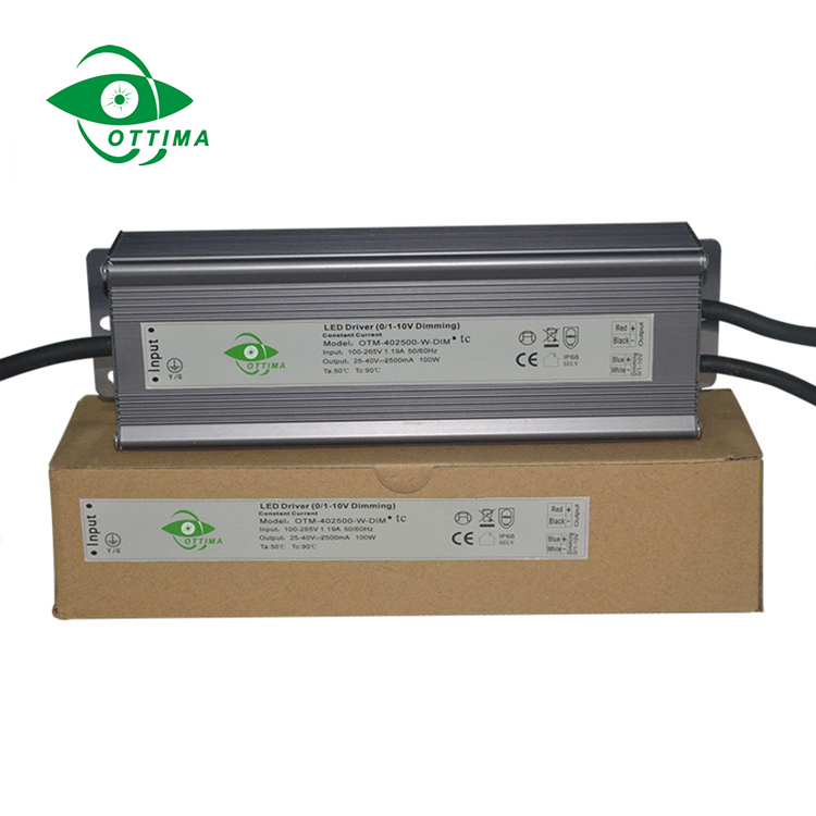 100-265V switch model waterproof power supply 100W constant current dimmable led driver