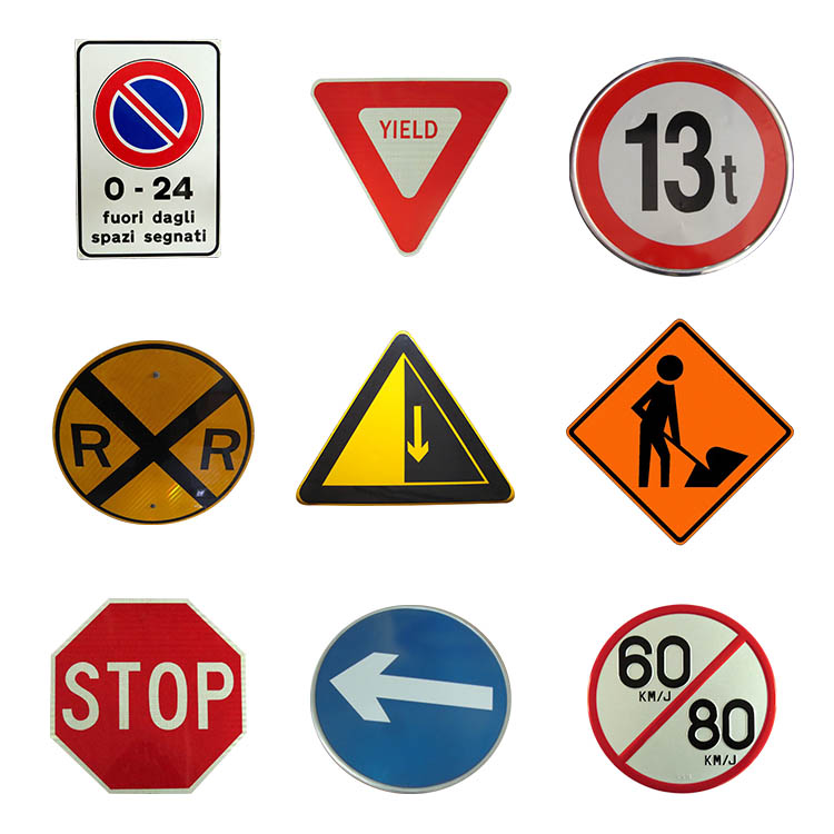 Custom reflective aluminum stop road warning sign octagon traffic sign