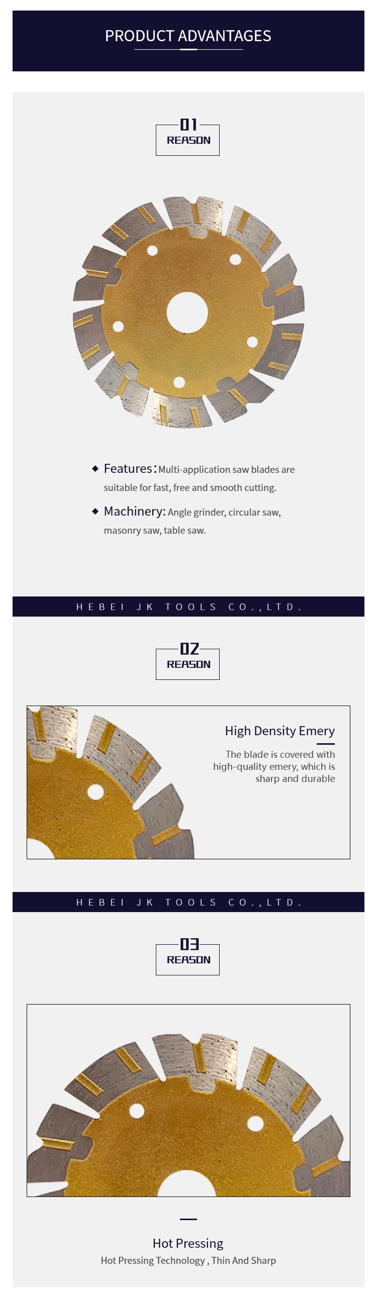 Chinese suppliers diamond saw blades for cutting