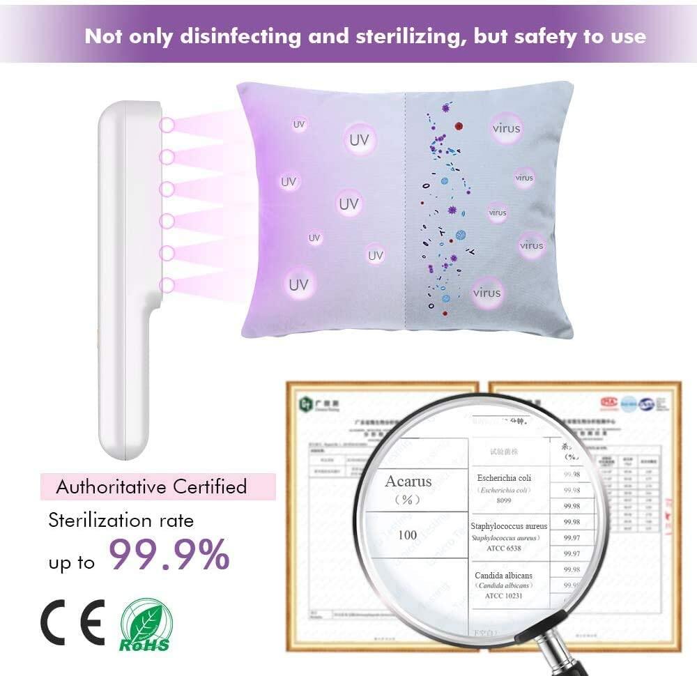 260nm USB Portable LED UVC Disinfection Lamp Handheld Germicidal Sterilizer Light