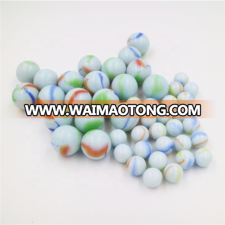 25mm top glass marble ball clear colored glass ball