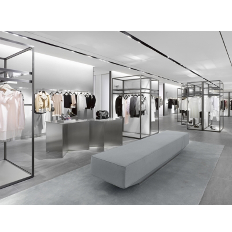 High End Simple Style Tailor Make Ladies Clothing Shop Interior Design For Retail