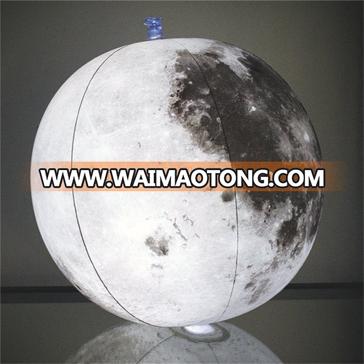 High quality pvc inflatable moon beach ball  for swimming toys