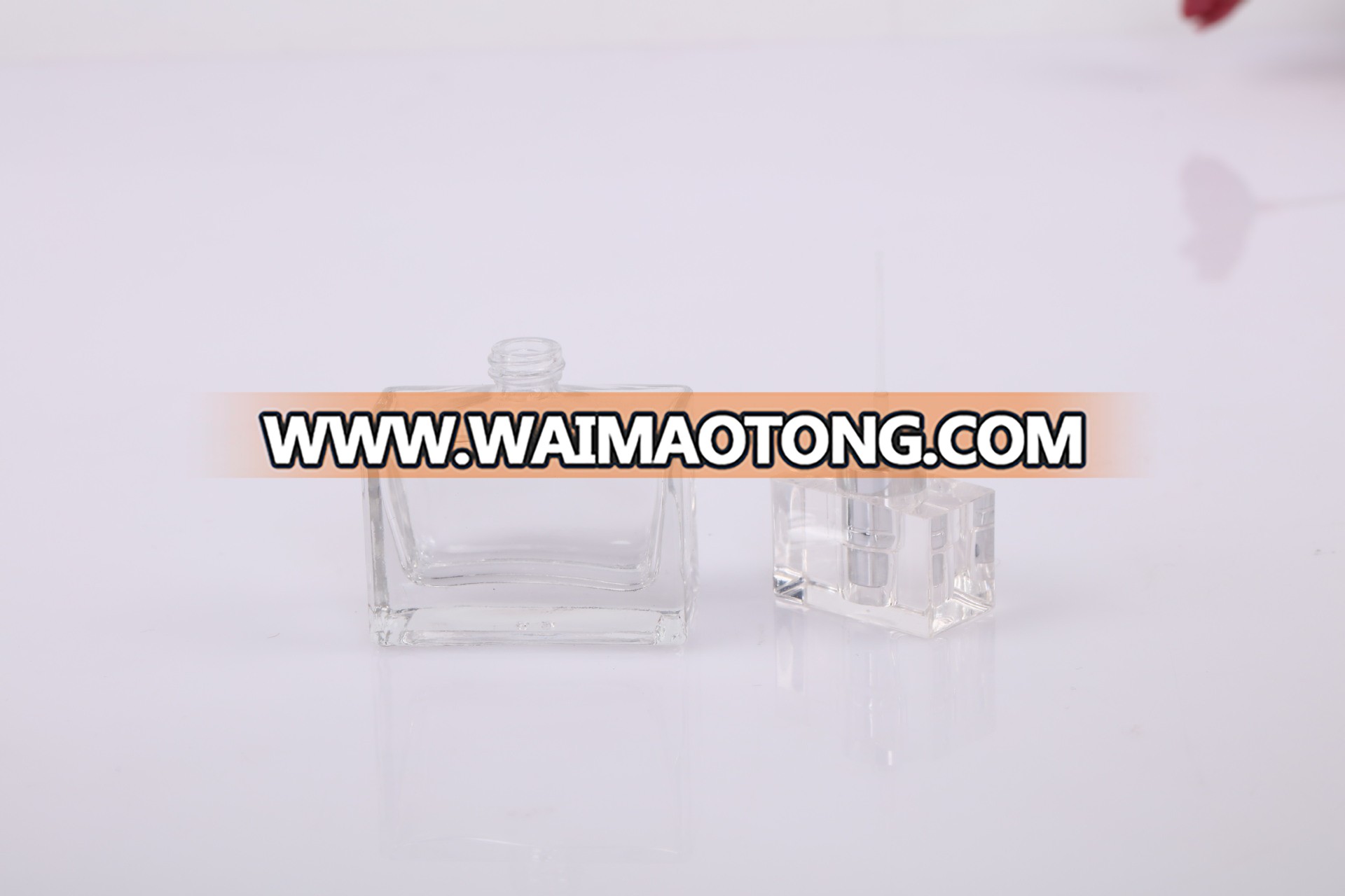 30ml refillable screw cap oriental vintage recycled rectangle empty perfume glass bottles