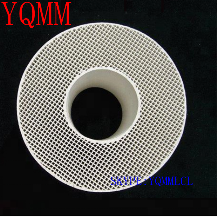 Round honeycomb ceramic  for heat exchange