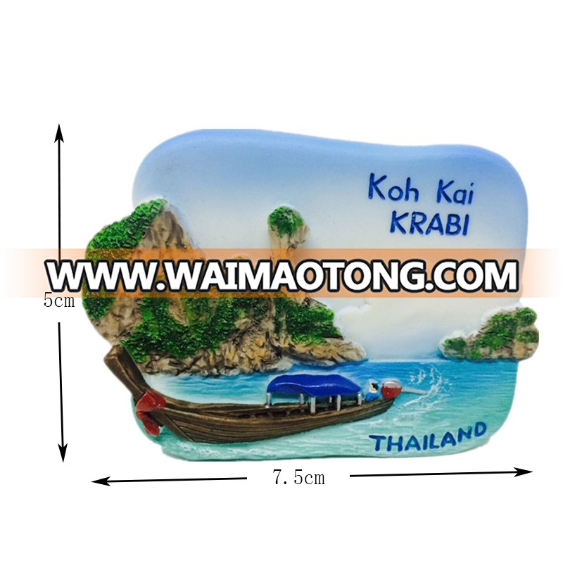 Thailand Resin Fridge Magnet Collectible Souvenirs Tourist Gift