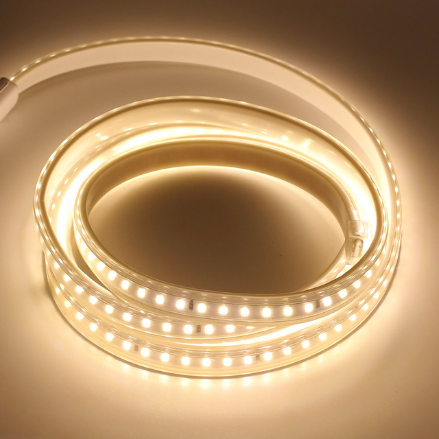 Popular Led Strip SMD 2835-120P 220V LED flex tape rope light LED strip indoor outdoor decoration